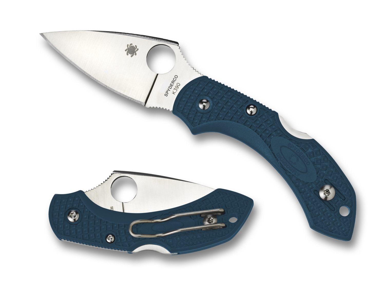Spyderco C28FP2K390 Dragonfly 2, Blue FRN, K390