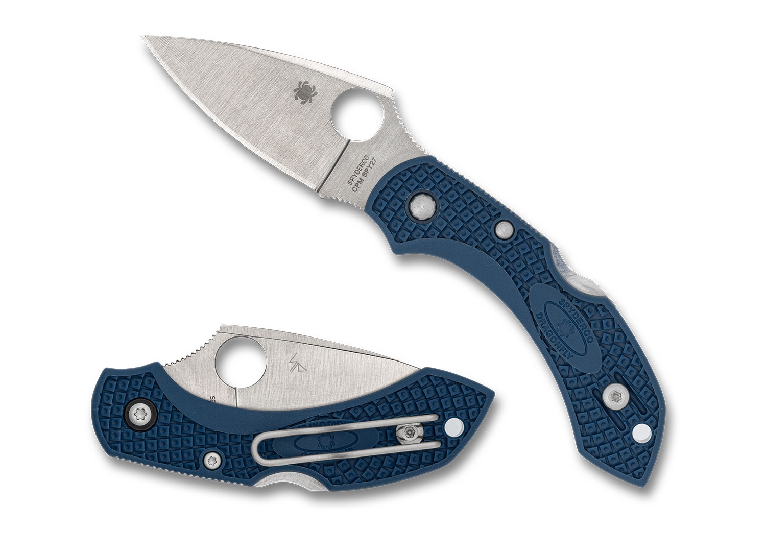 Spyderco C28PCBL2 Dragonfly 2, Cobalt Blue, SPY27