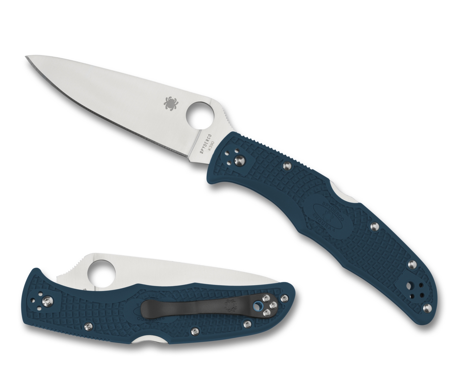 Spyderco C10FPK390 Endura 4, Blue FRN, K390