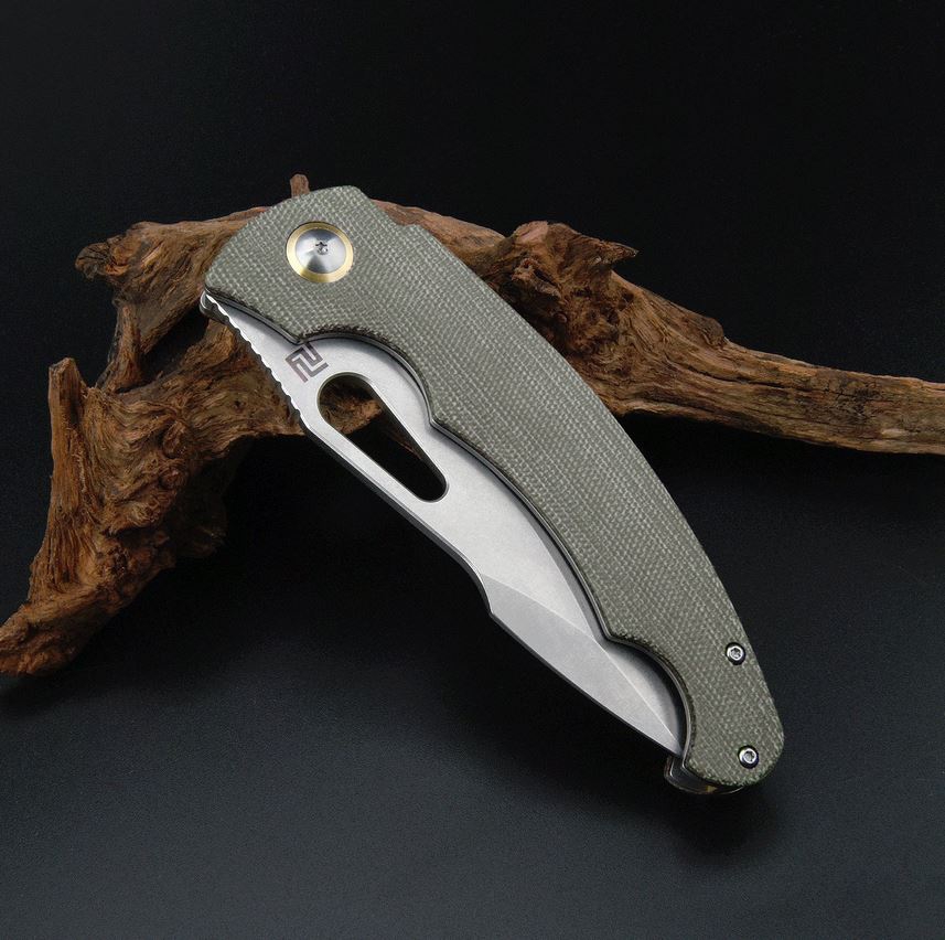 ARTC1860P-ODG Xcellerator AR-RPM9, Green Micarta