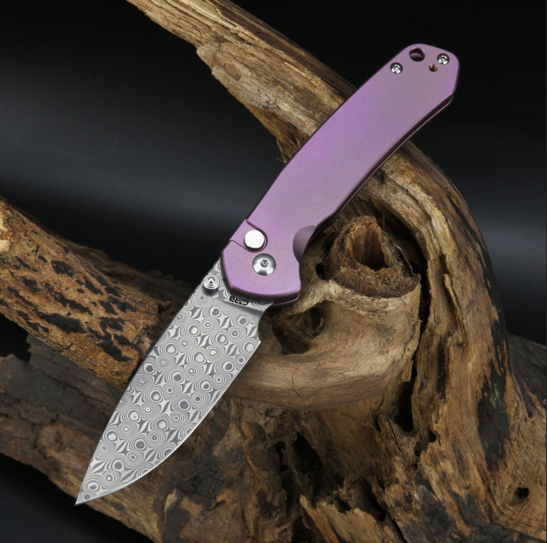 CJRBJ1925T-RE Pyrite Damast, Rose Titan