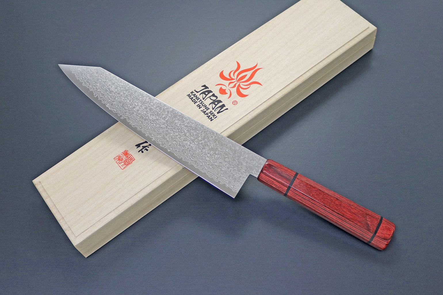 Kanetsune KC-855 Minamo-Kaze Kiritsuke, Damast