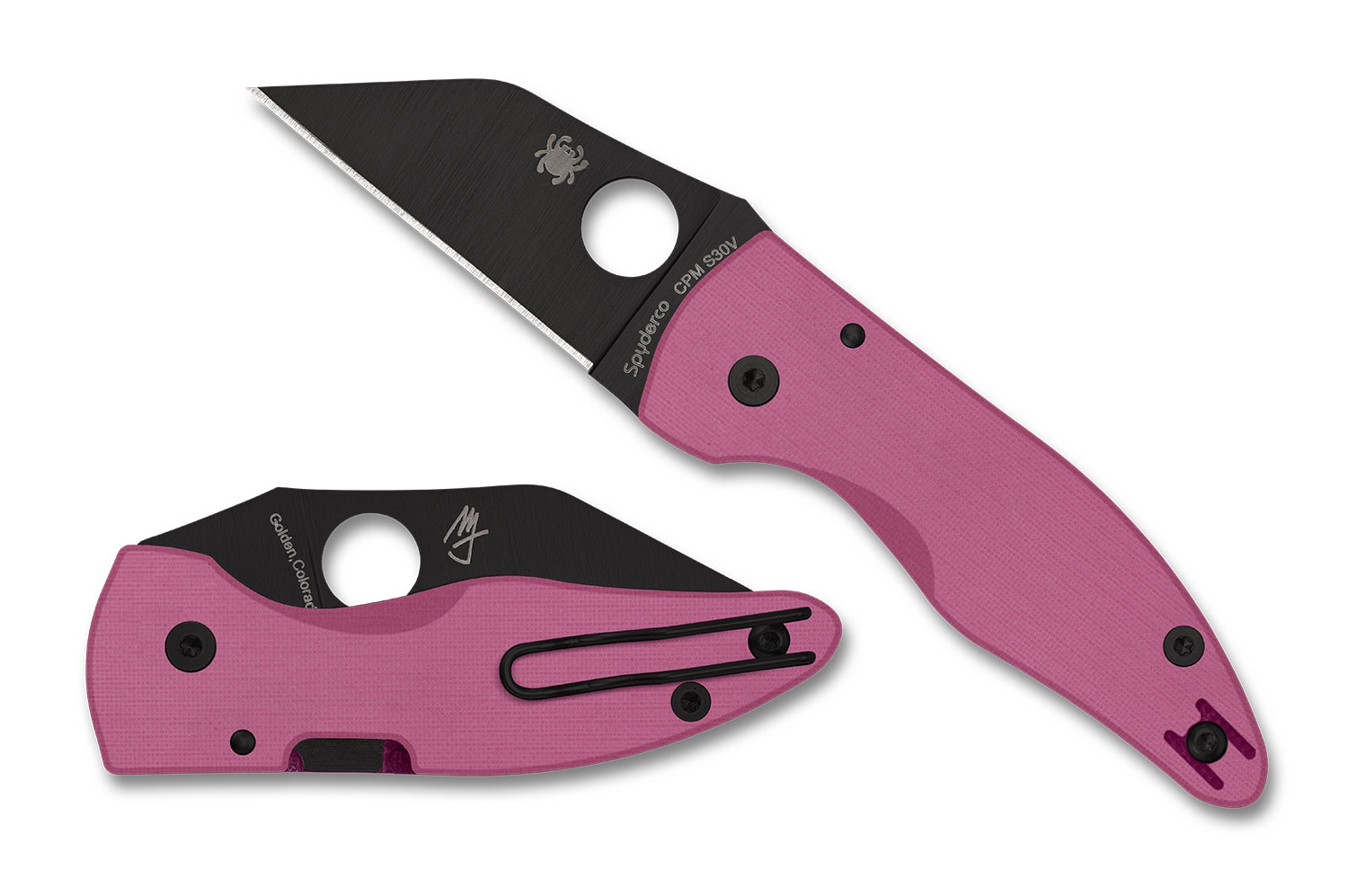 Spyderco C264GPNBKP MicroJimbo Pink G10, Sprint 25