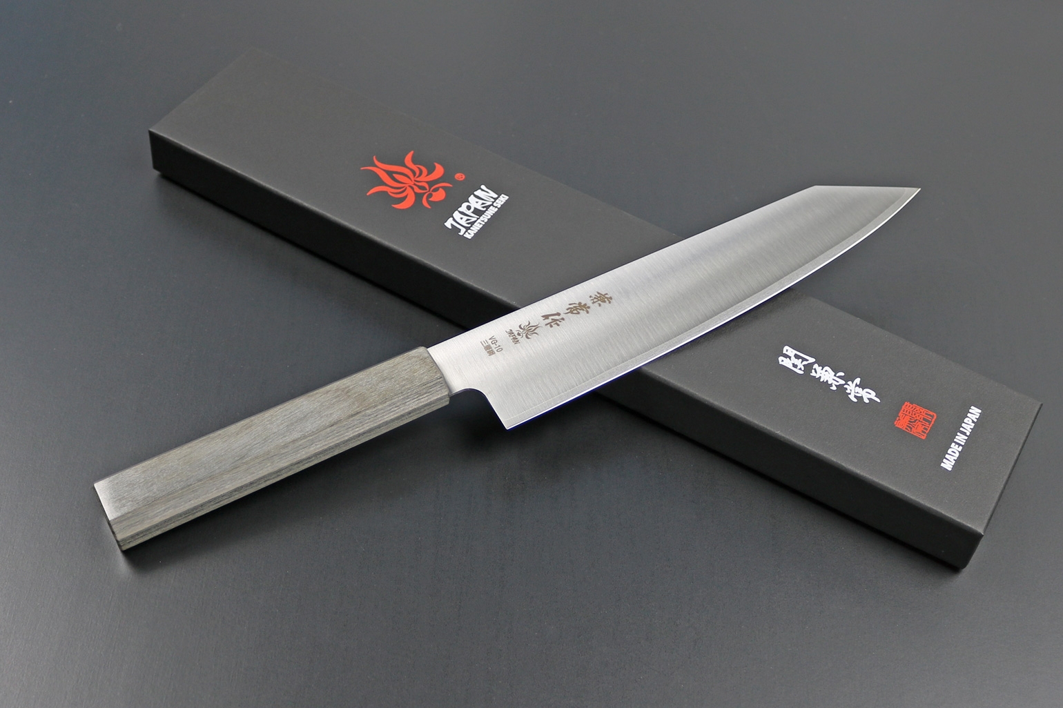 Kanetsune KC-395 Kiritsuke 210 mm, Lam. VG-10