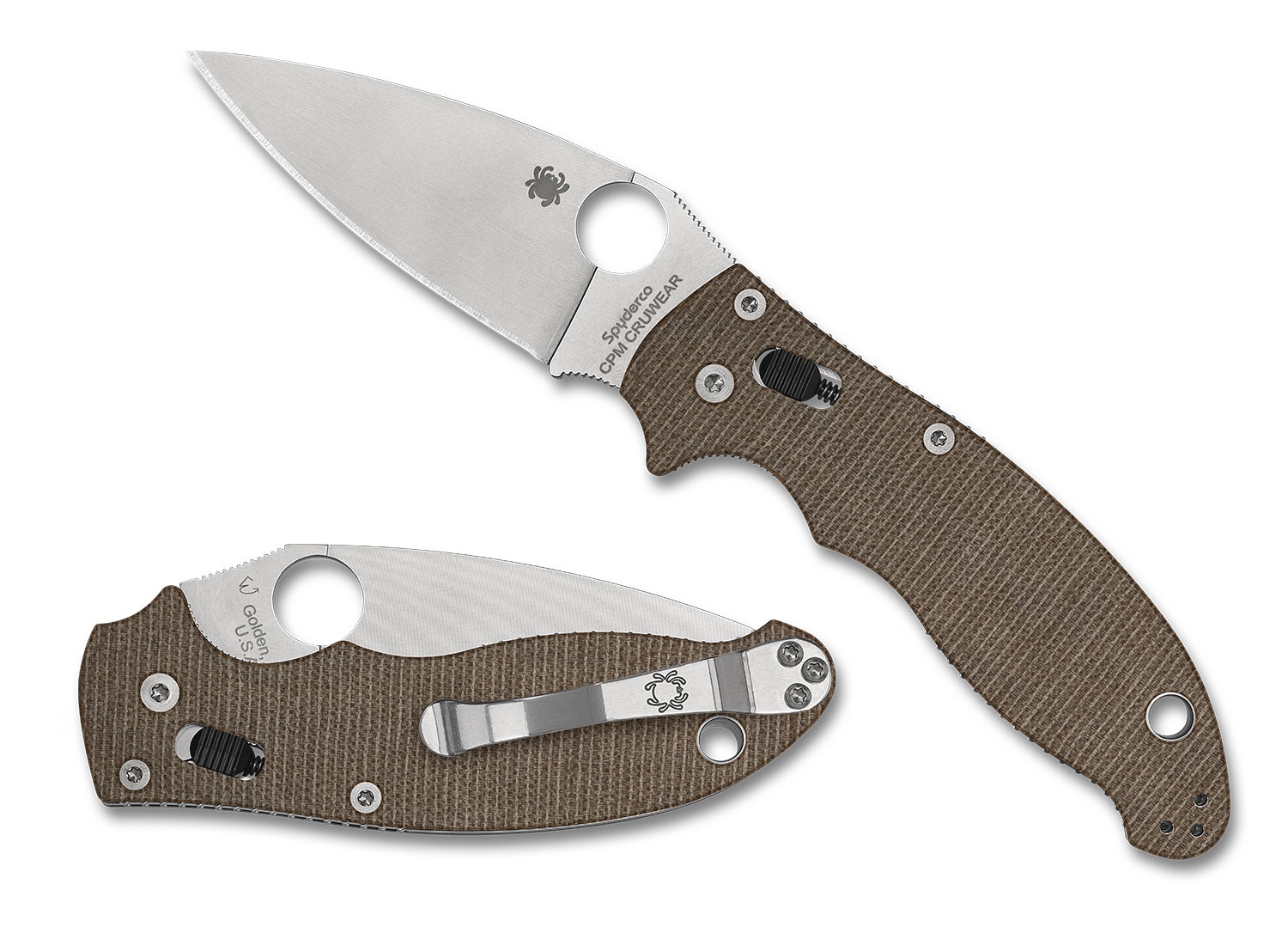 Spyderco C101MPCW2 Manix 2, CPM CRU-WEAR