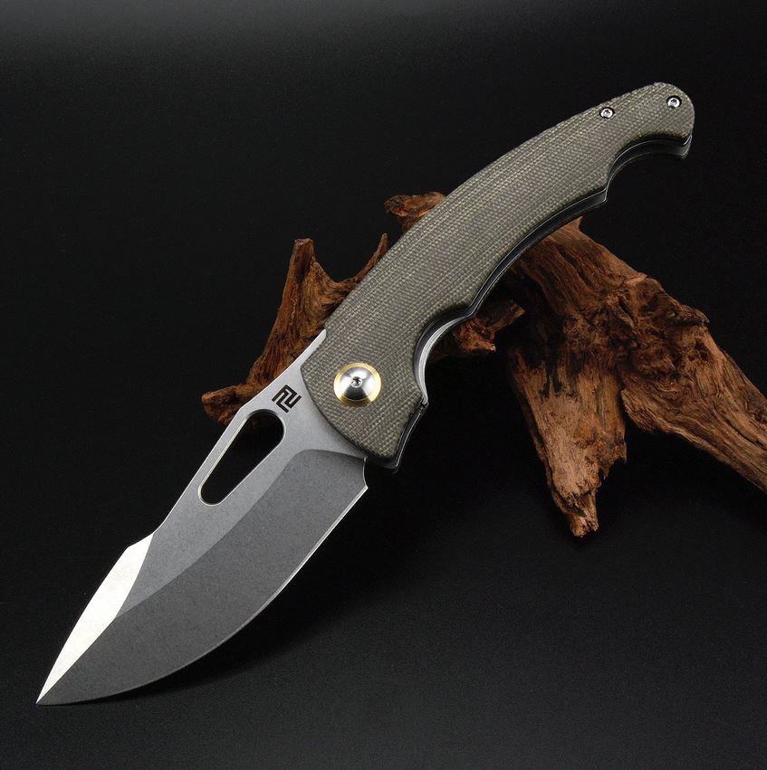 ARTC1860P-ODG Xcellerator AR-RPM9, Green Micarta