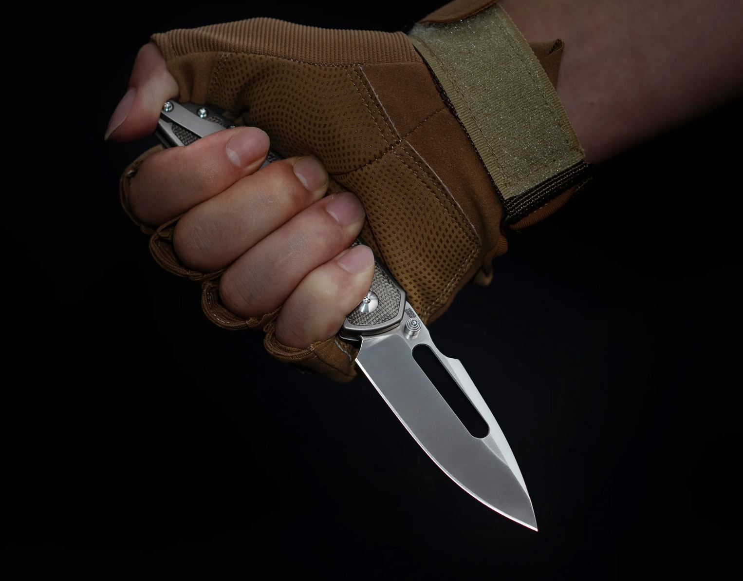 ARTC1862G-ODG Rustic Boa S35VN, Micarta/ Titan