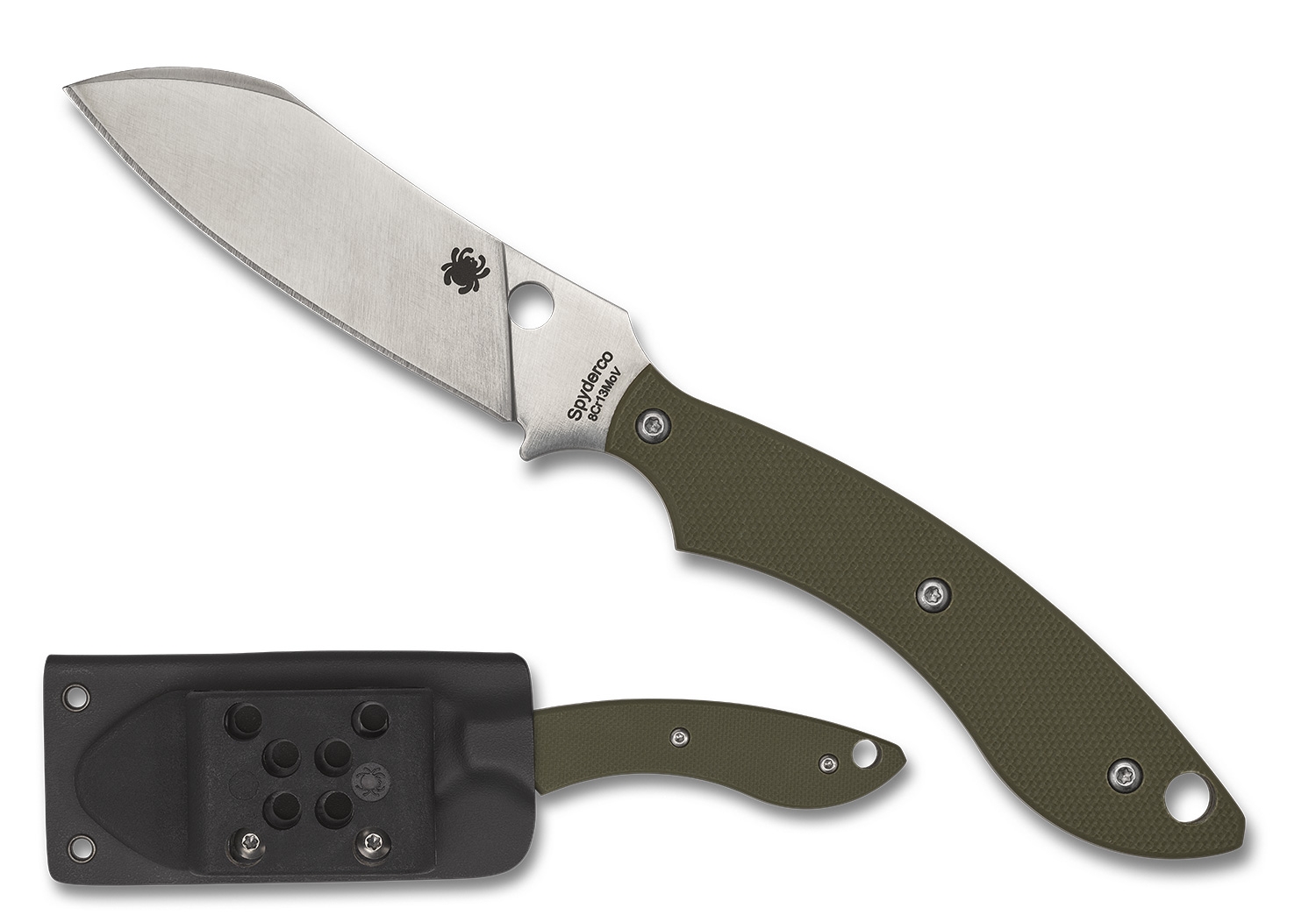 Spyderco FB50GPOD Stok Drop Point, OD Green G-10