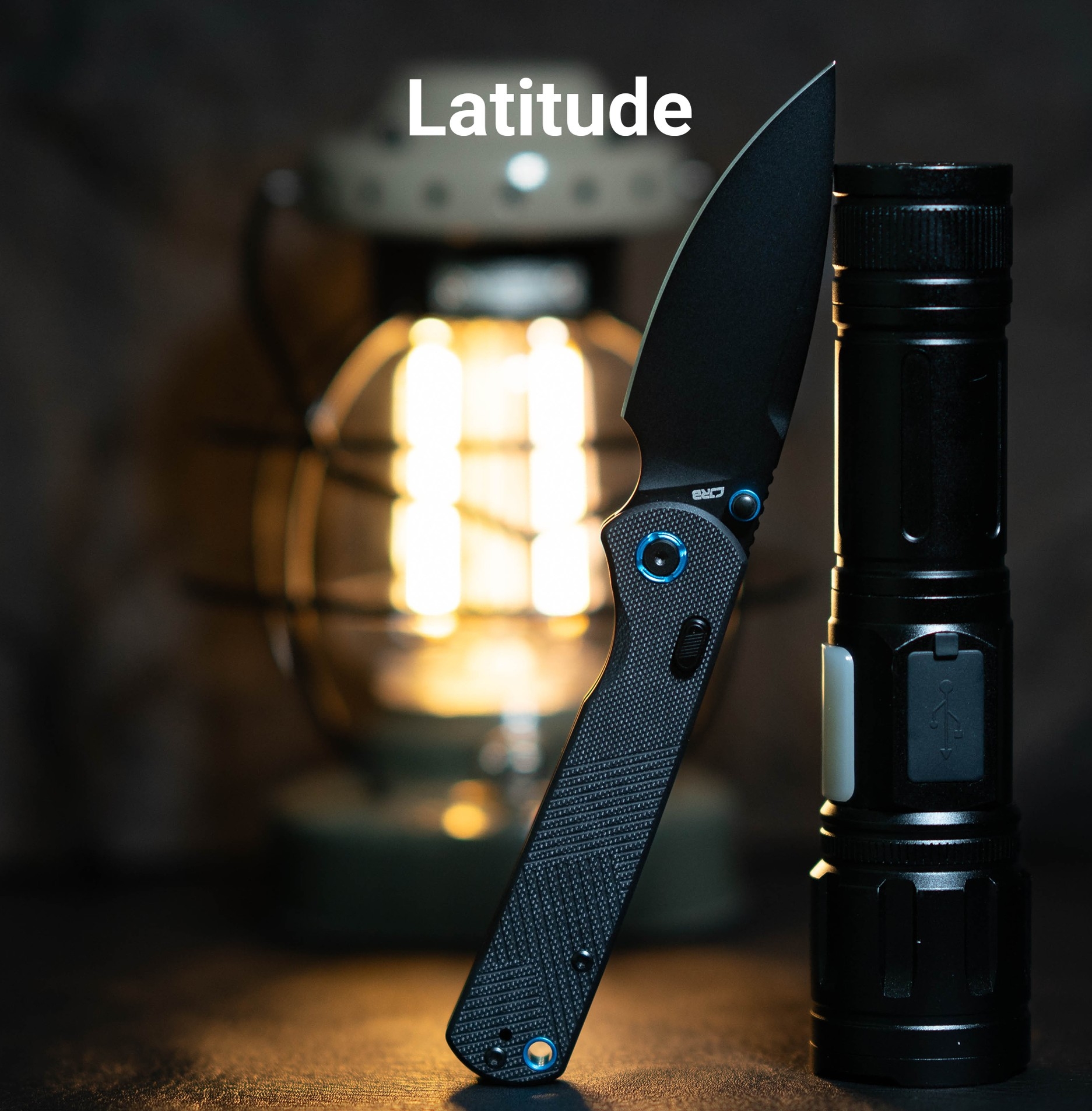 CJRBJ1975-BBK Latitude, Black G10, Black Blade