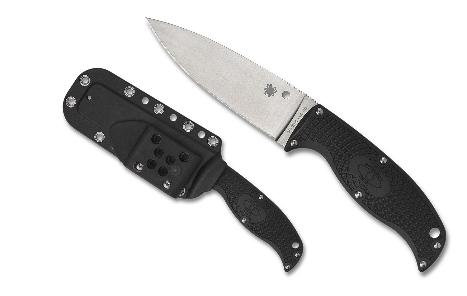 Spyderco FB31PBK2, Enuff 2, Leaf Shape, Plain Edge