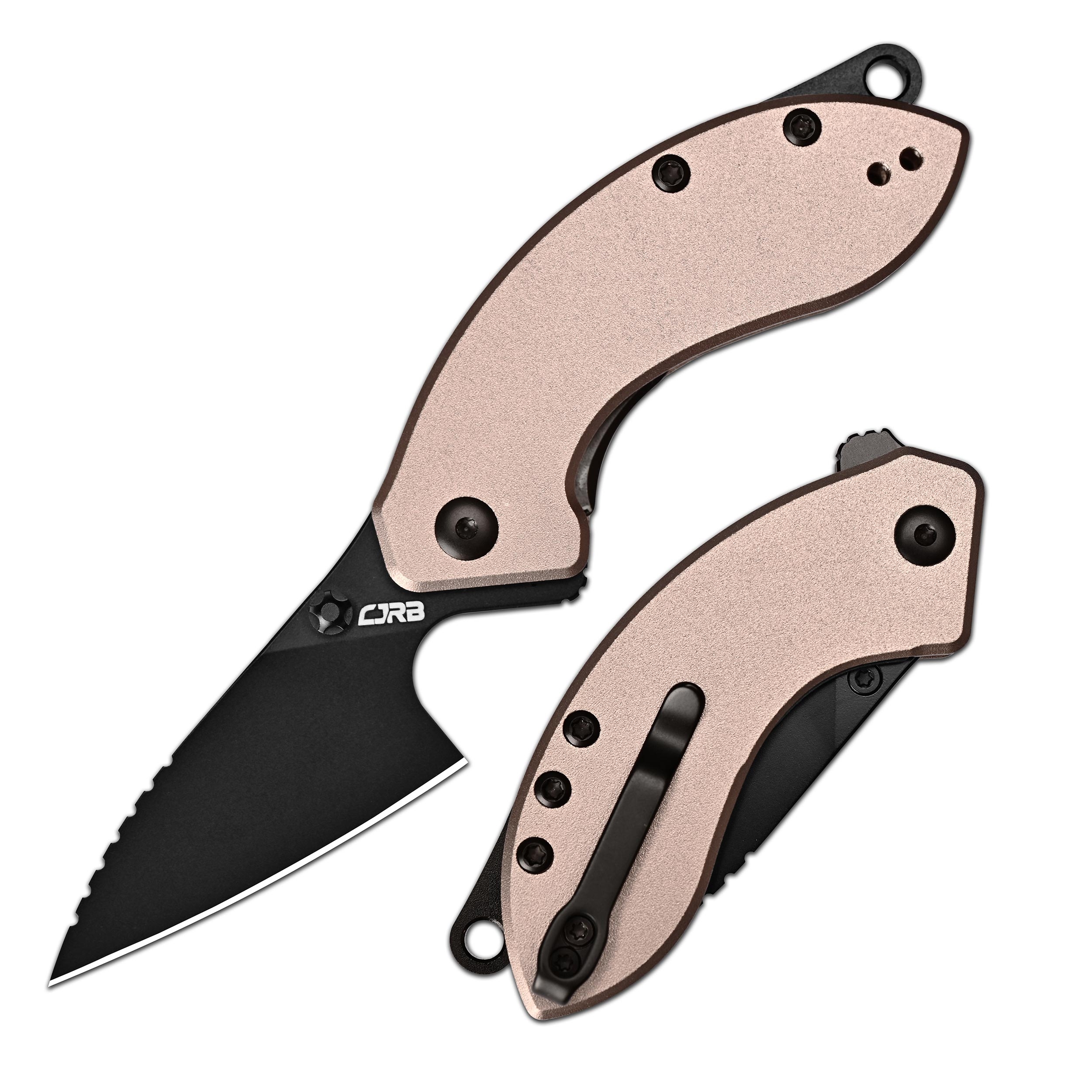 CJRBJ1971-CP Spud Neck Knife, Champagne Aluminum
