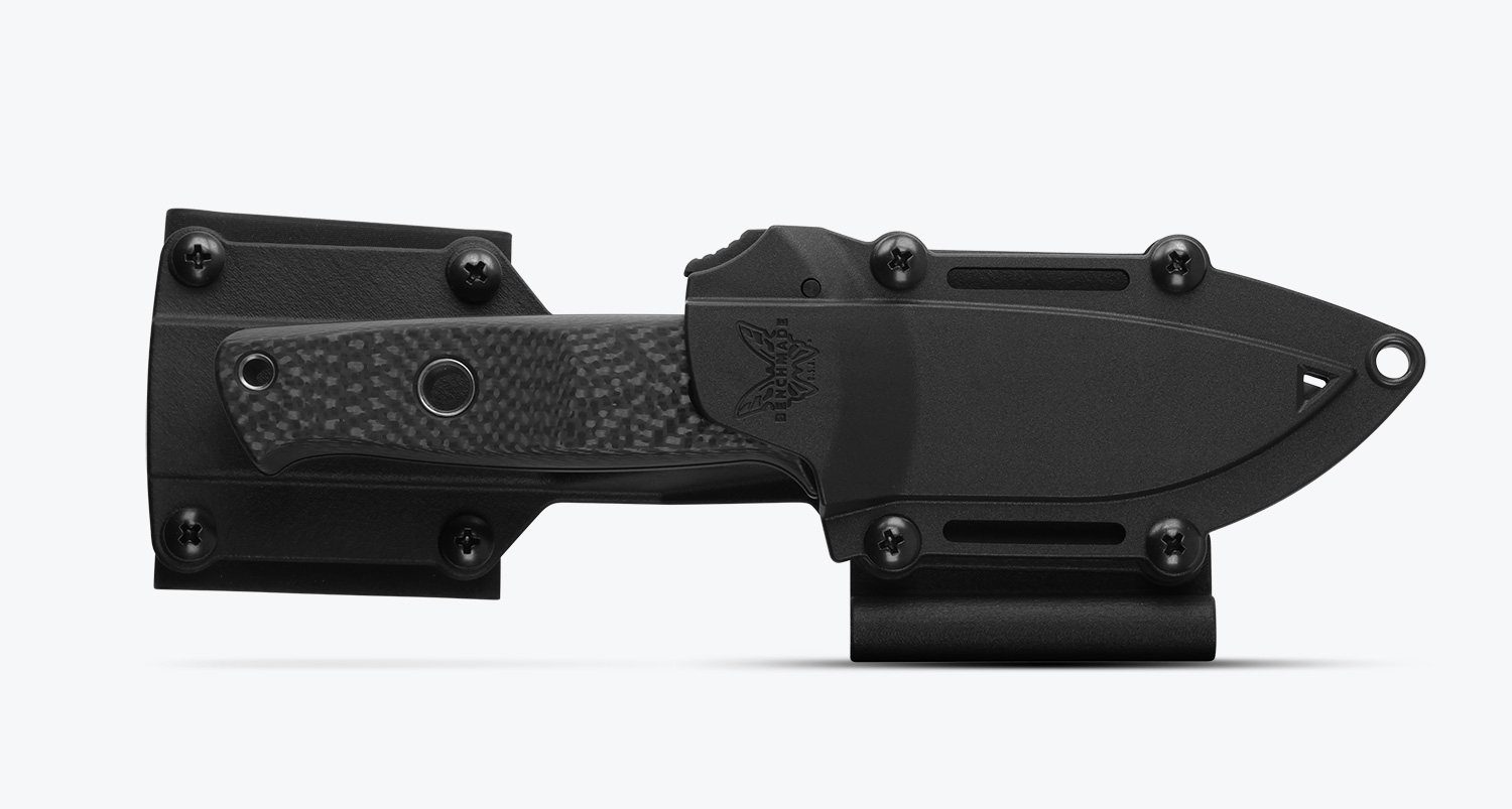 Benchmade 165BK Mini Bushcrafter, CruWear, Carbon