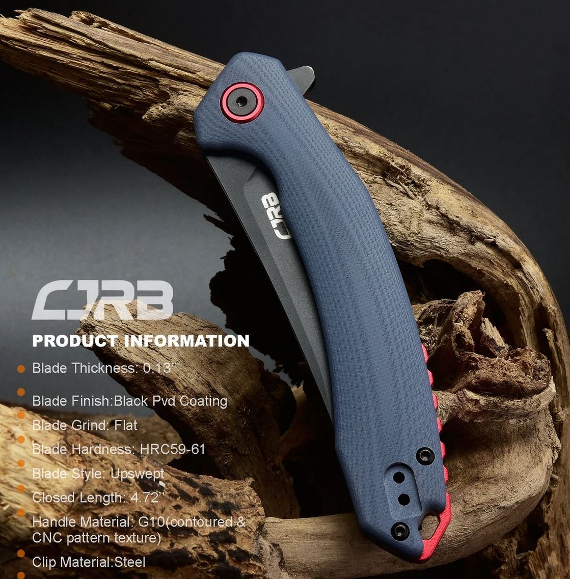 CJRBJ1906-BGY Gobi AR-RPM9, Grey G-10, Black