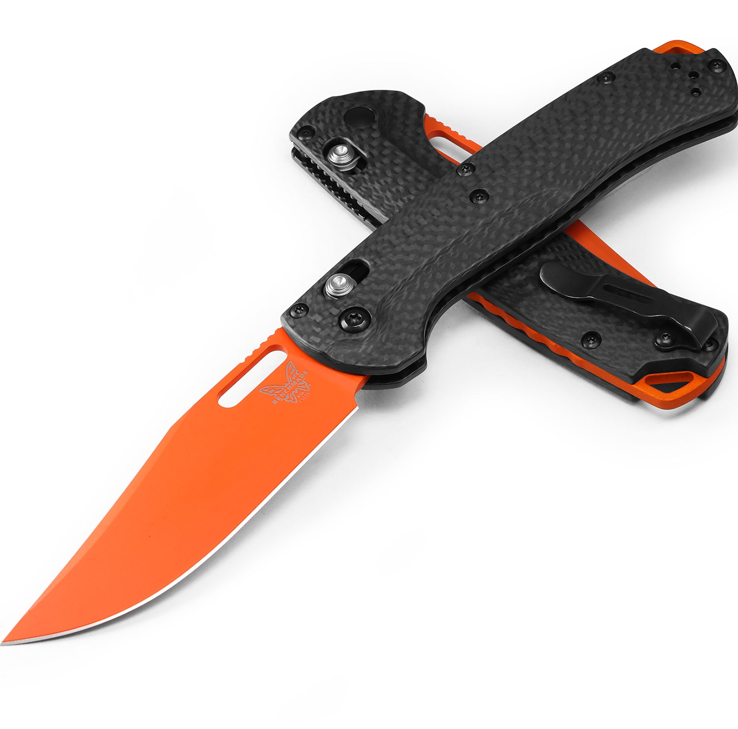 Benchmade 15535OR-01 TAGGEDOUT, Carbon, Magnacut