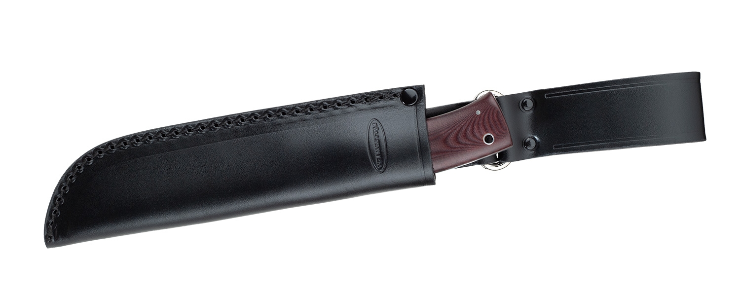 Fällkniven HK6L - Hunters Knife - Maroon Micarta