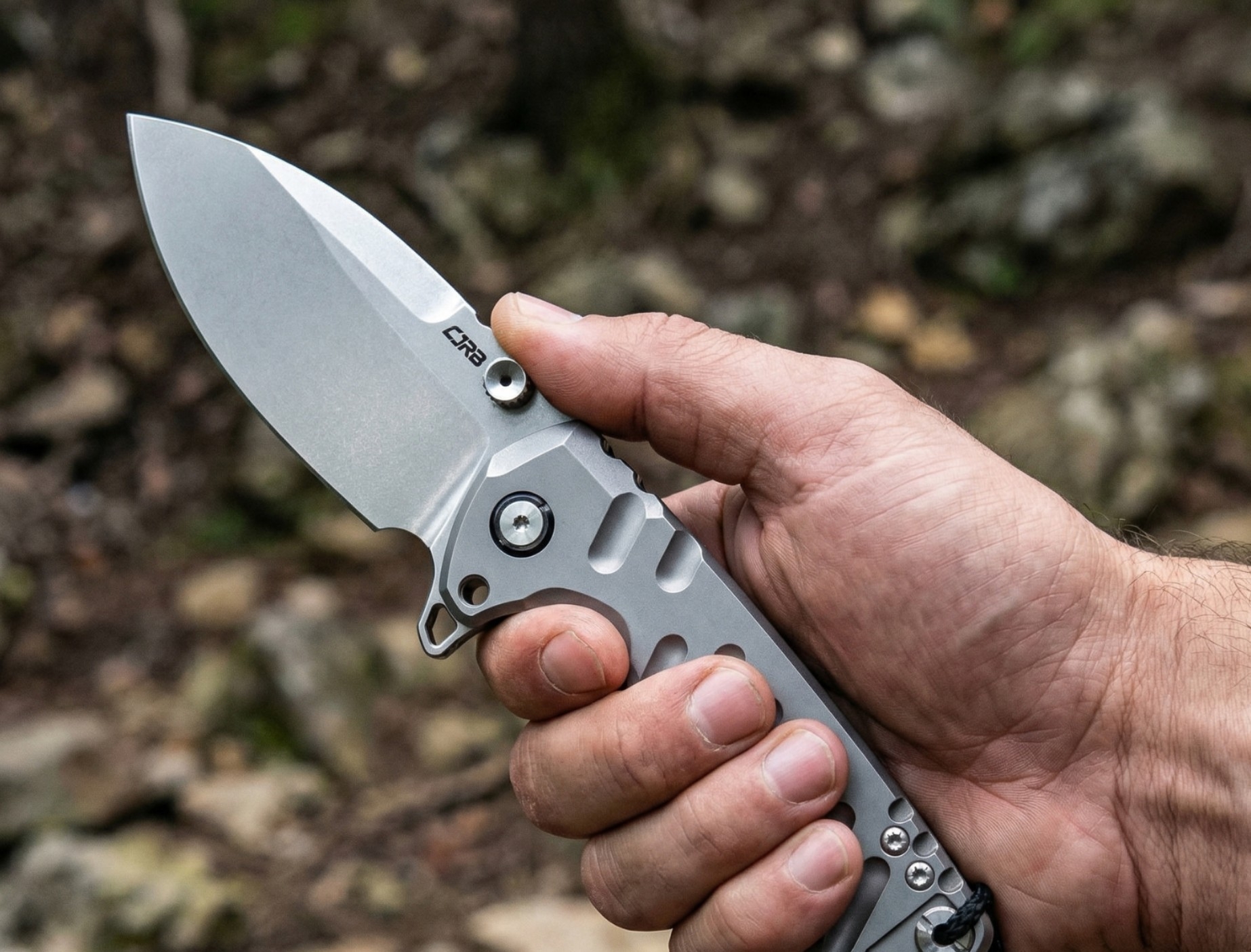 CJRBJ1966G-GY Tundra, S35VN, Gray Titan