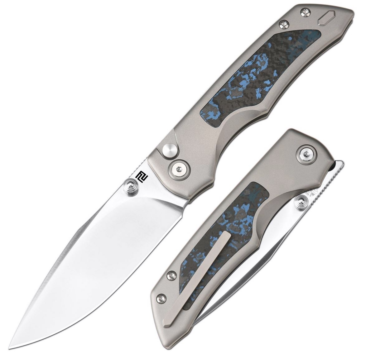ARTC1870G-GY Sorcerer S90V Titan/ Fat Carbon Inlay