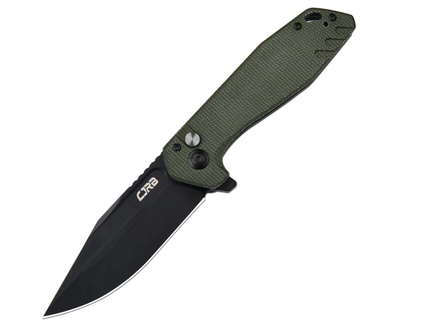 CJRBJ1928-BMGN Riff AR-RPM9, Black, Green Micarta