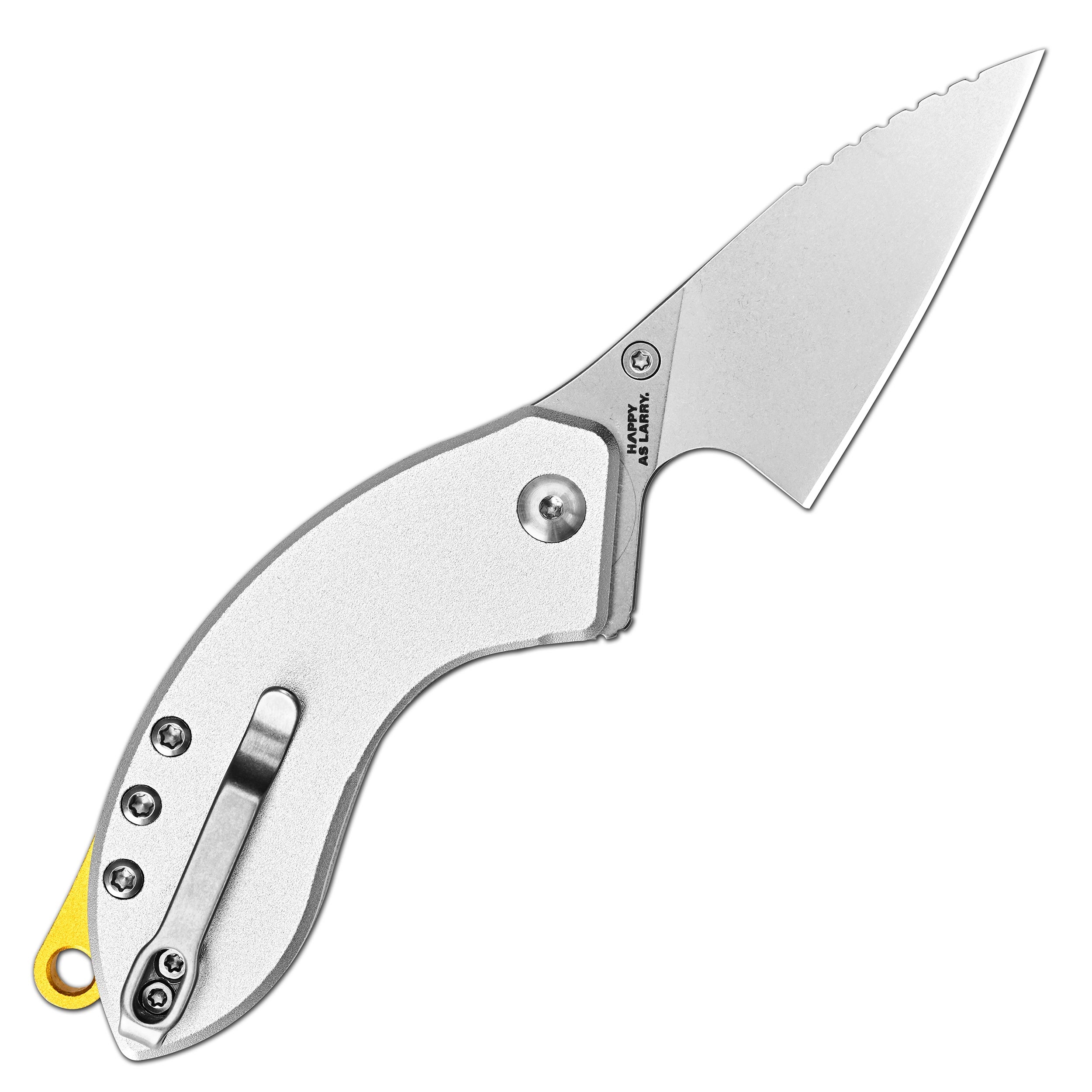 CJRBJ1971-GY Spud Neck Knife, Grey Aluminum