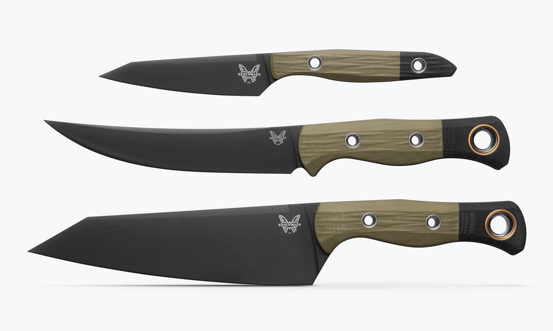 Benchmade 4005BK-01 - 3er Set, OD Green G10