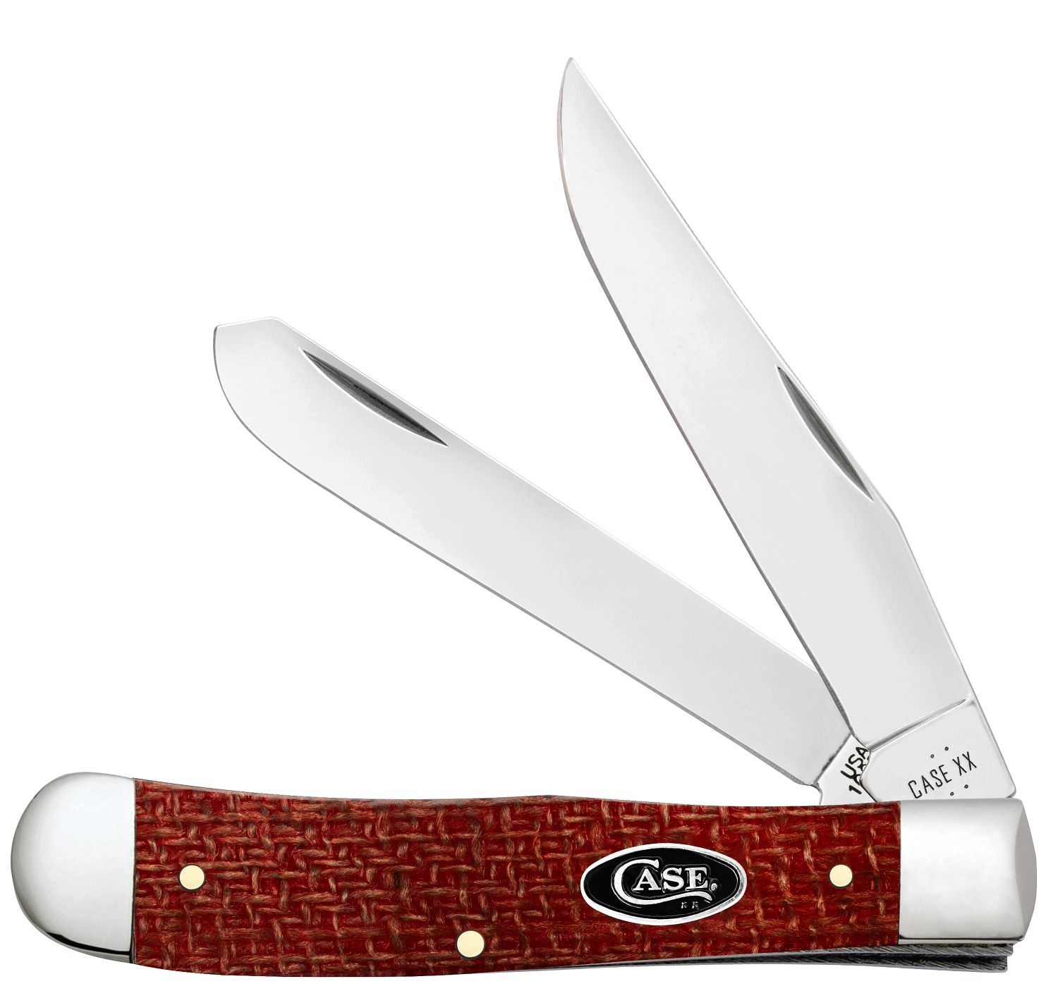 Case CS Dark Red Micarta Smooth Trapper