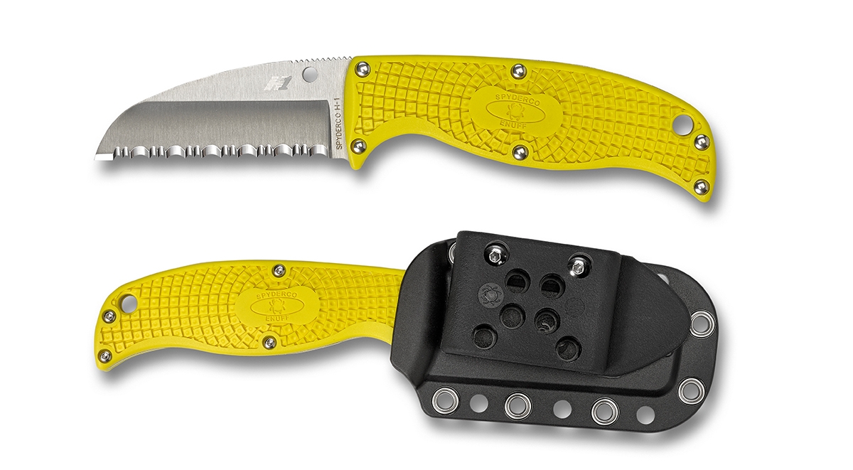 Spyderco FB31SYL Enuff Salt, SHEEPFOOT, FRN Yellow