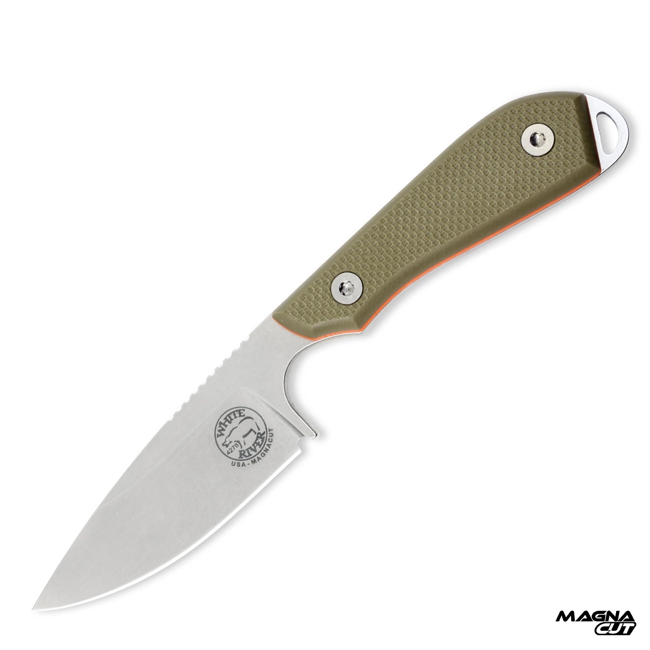 White River M1 Pro, Green/Orange G10, Magnacut
