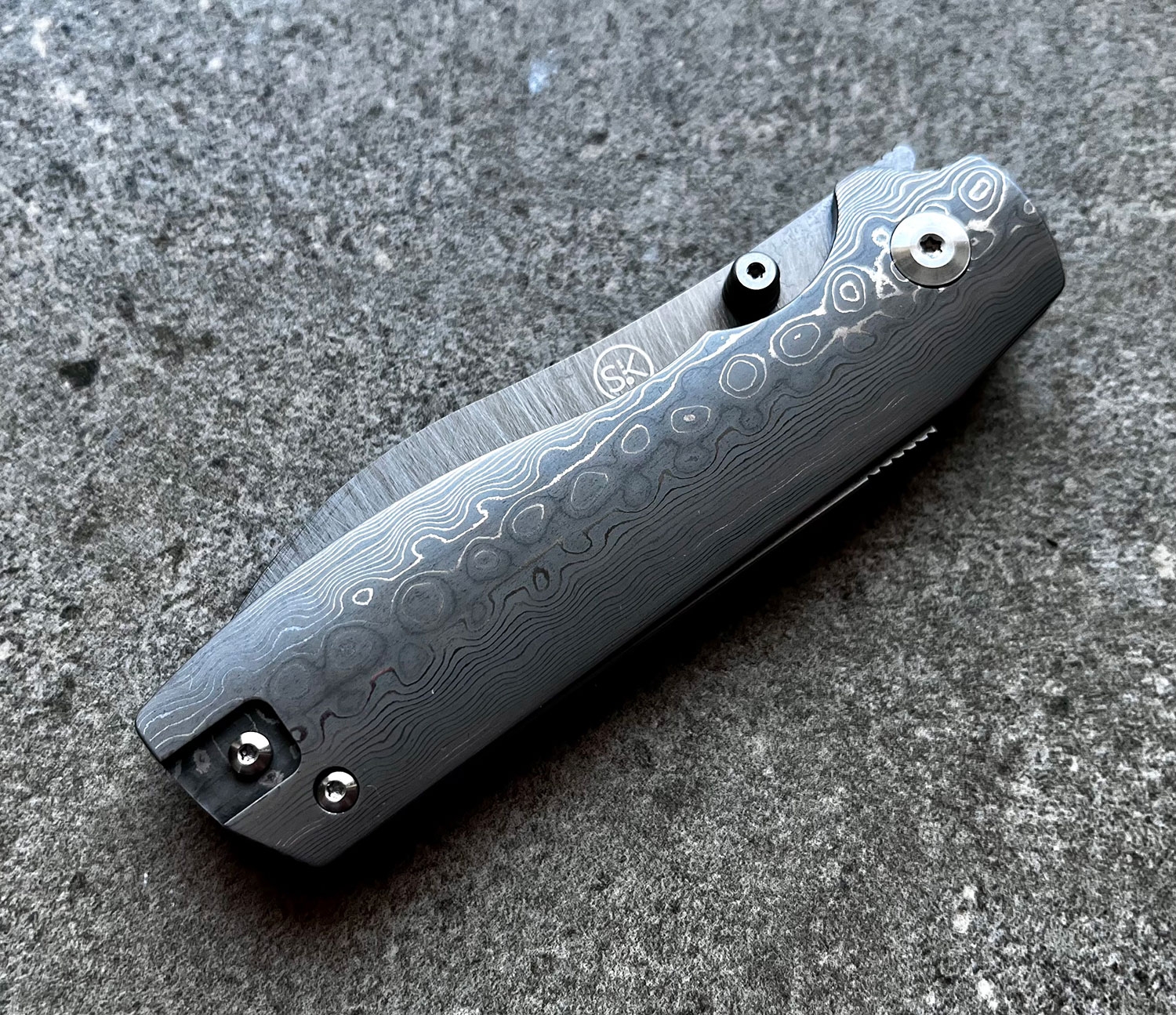 Sandrin Torino Damast, Wolframcarbit, Recoil Lock