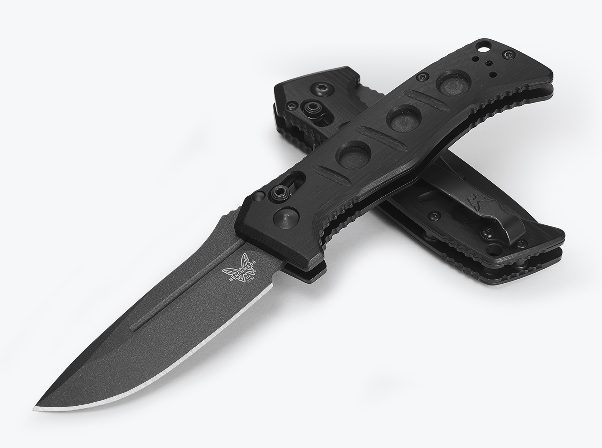 Benchmade 2730GY-1 Mini Auto Adamas, Black G10