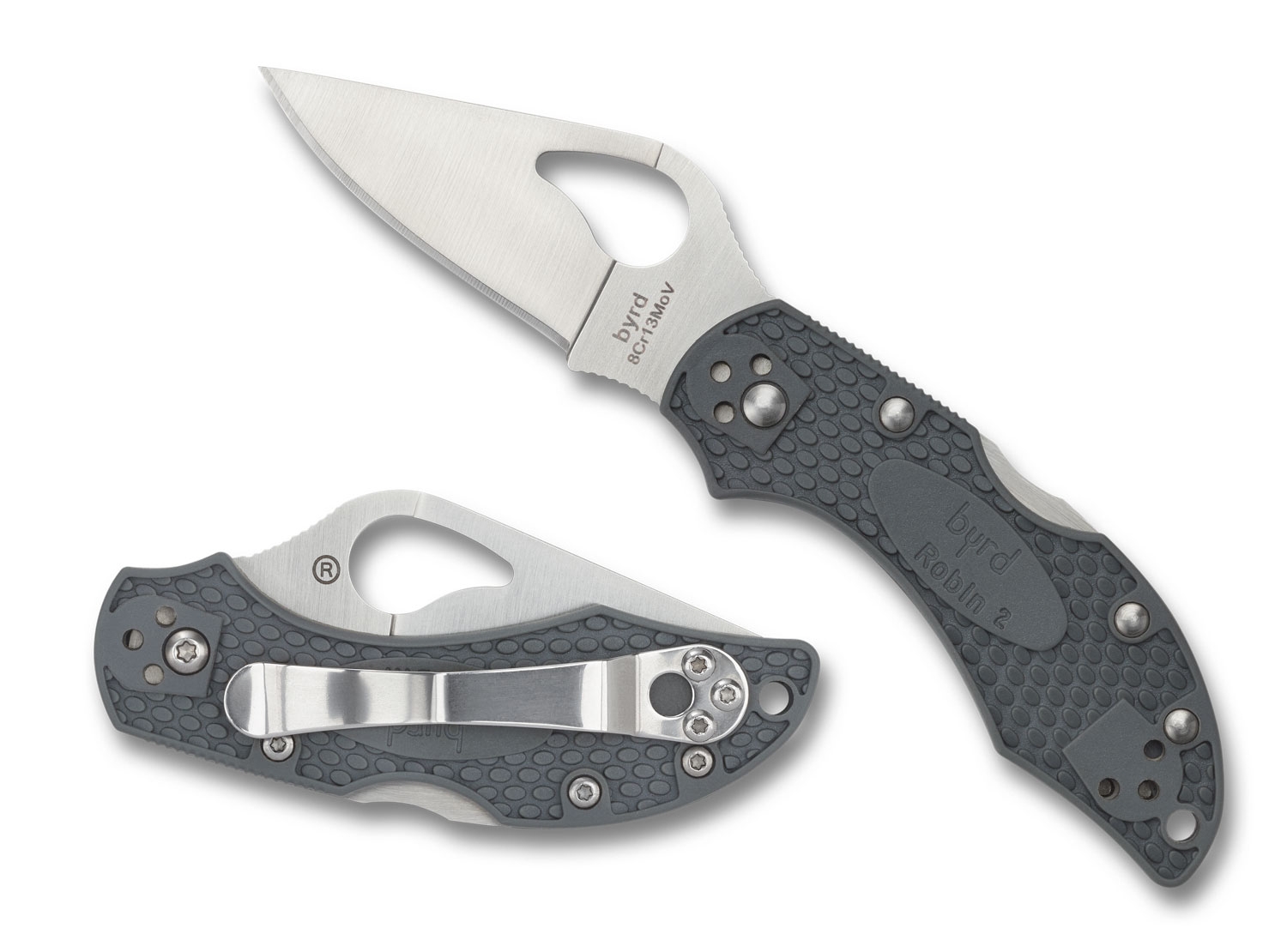 Spyderco BY10PGY2 Robin 2, gray FRN