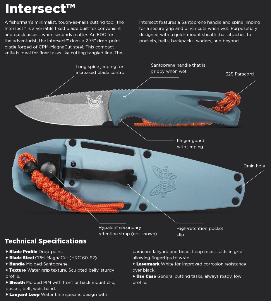 Benchmade 18050 Intersect SANTOPRENE, MagnaCut