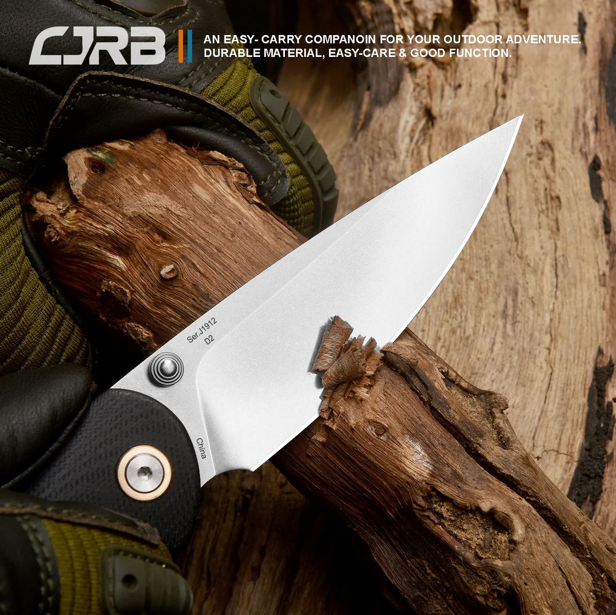 CJRBJ1912-BKC Feldspar AR-RPM9, Black G-10