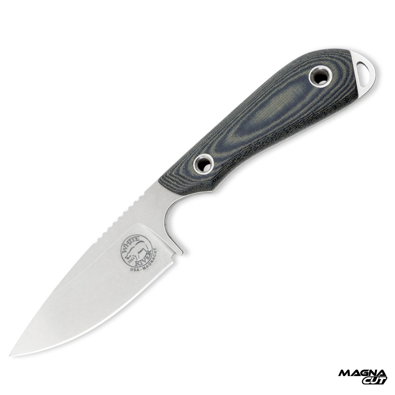 White River M1 Pro, Black Olive Micarta, Magnacut