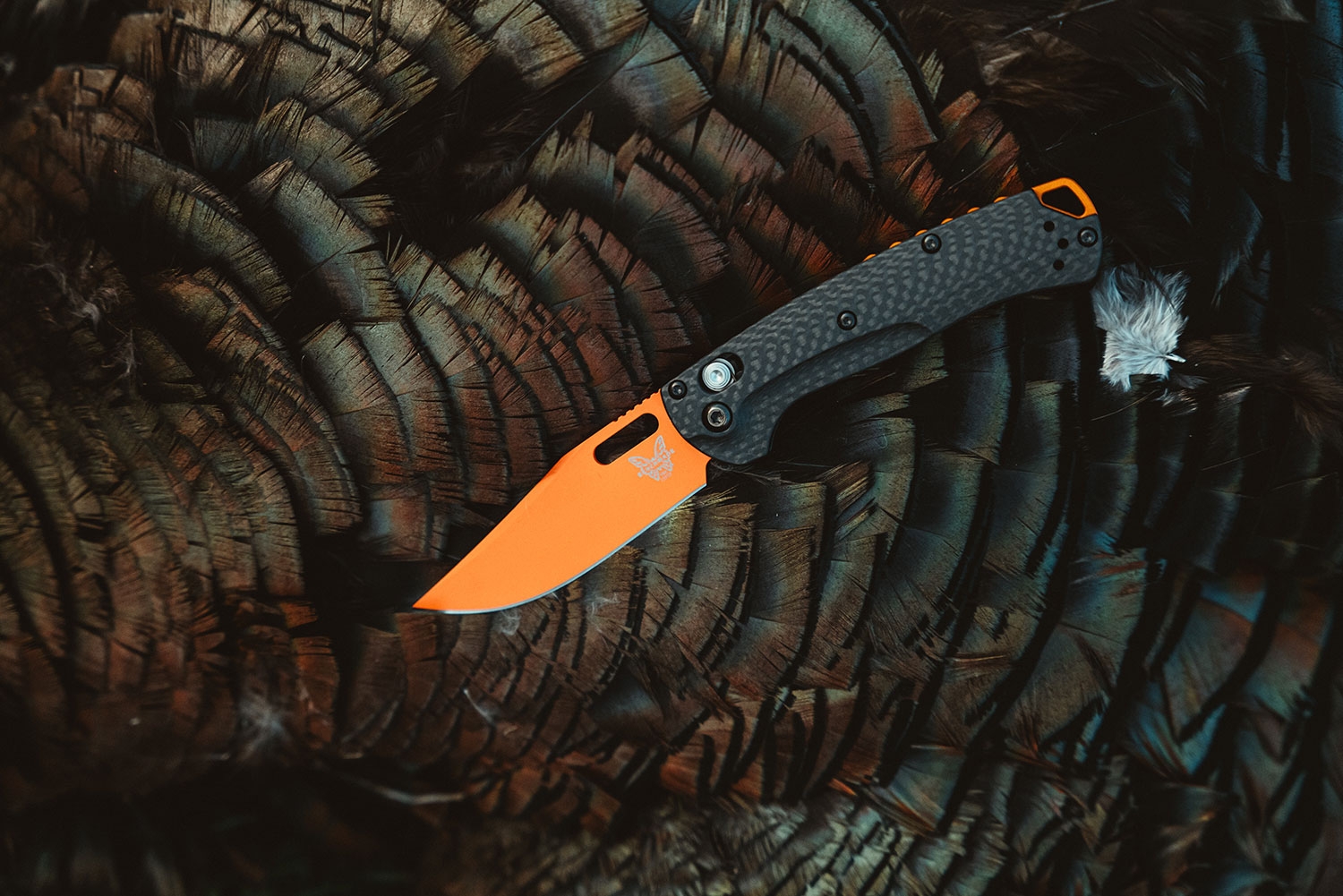 Benchmade 15533OR-01 MINI TAGGEDOUT, Carbon Fiber