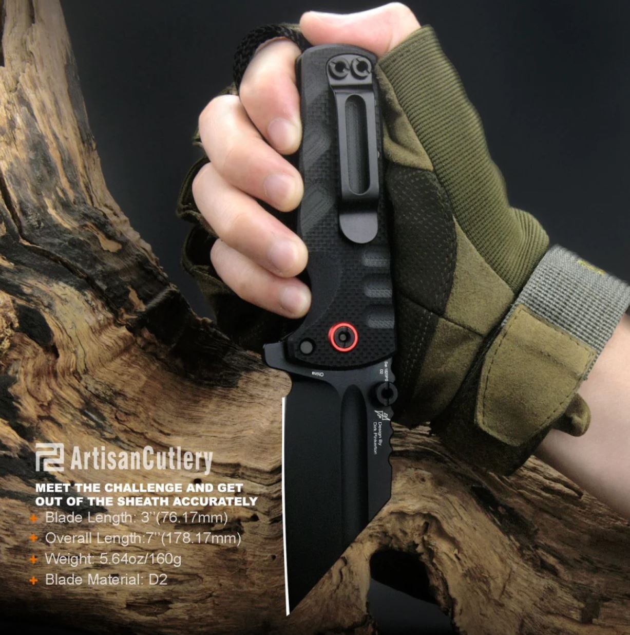 ARTC1820PS-BBK Proponent Subsize D2 Black G10
