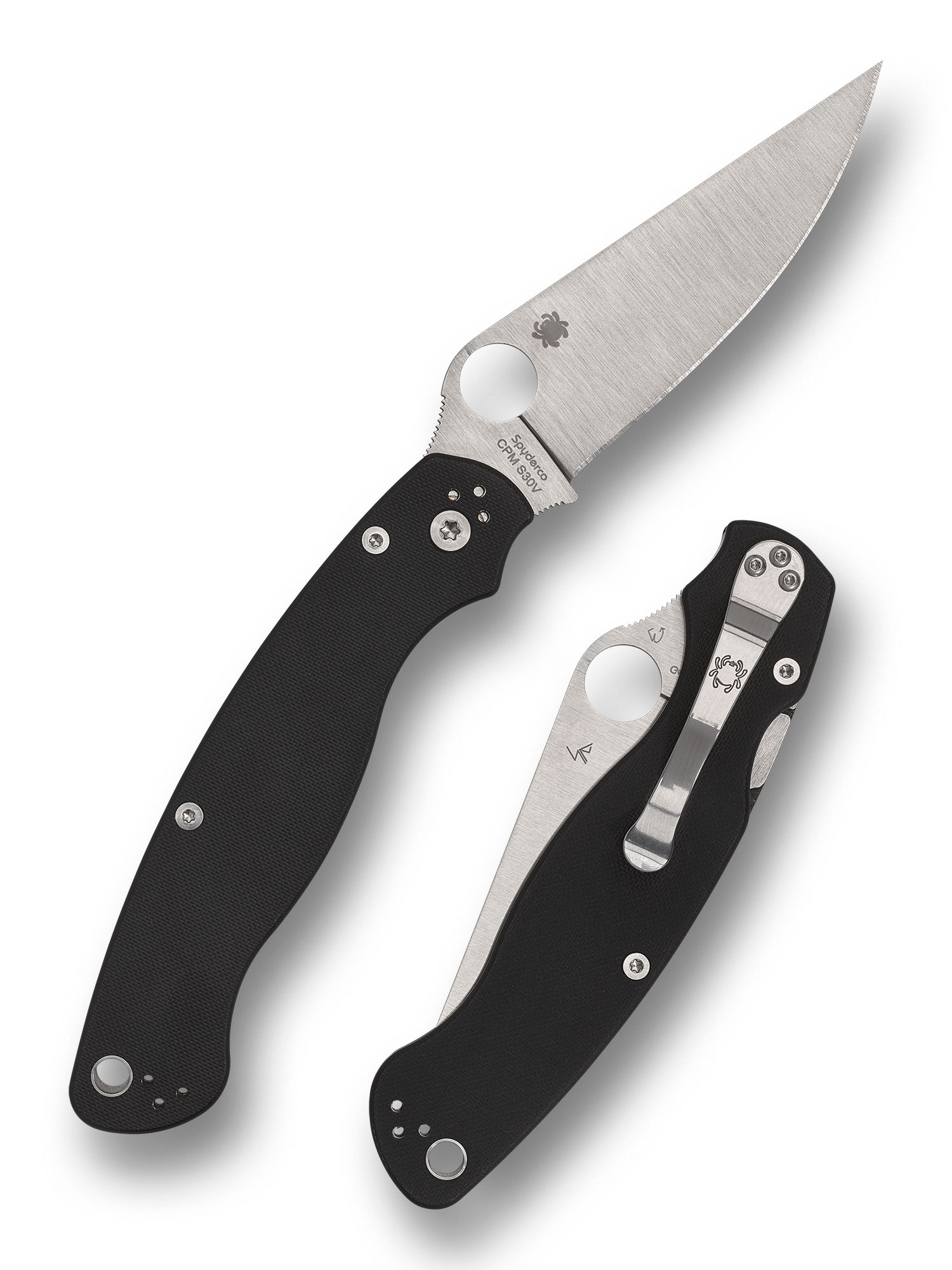 Spyderco C36GPLE2 Military 2 Black G10, Left Hand