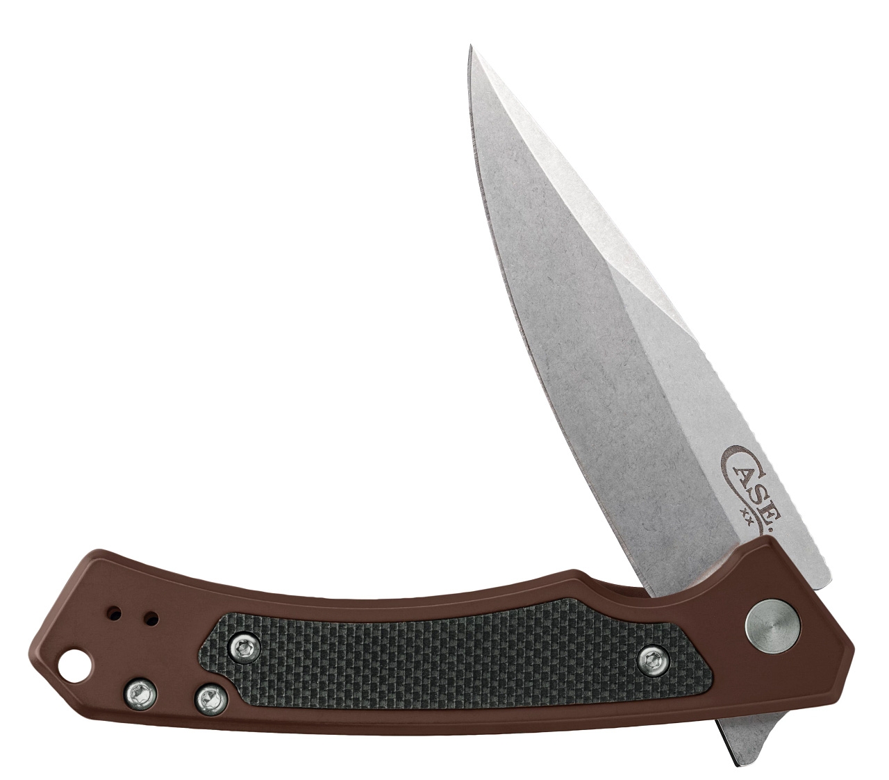 Case Marilla - Dark Brown Anodized Aluminum, S35VN