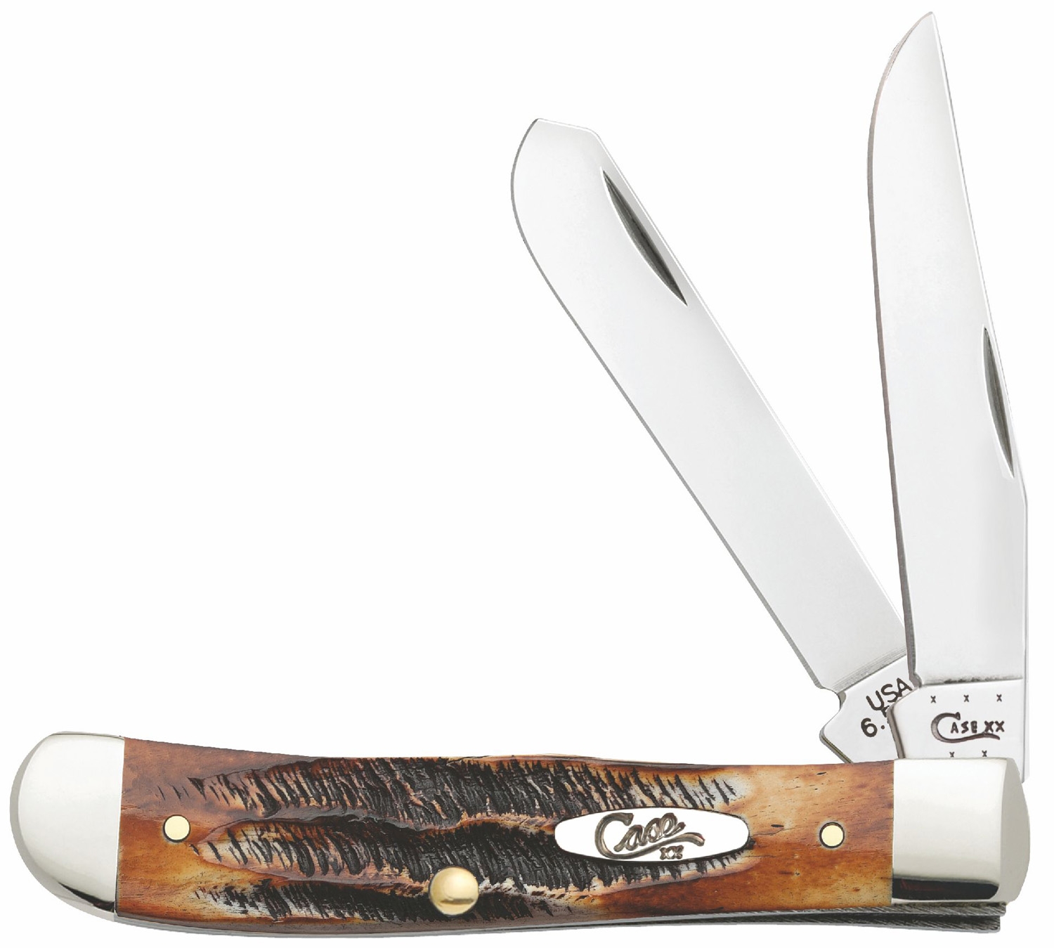 Case SS Burnt BoneStag® Trapper