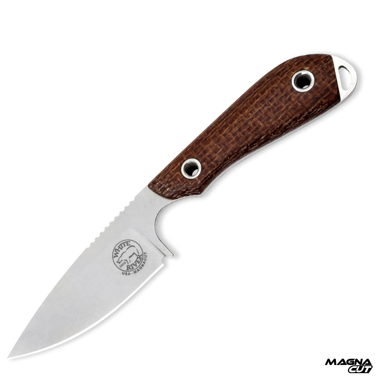 White River M1 Pro, Natural Micarta, Magnacut