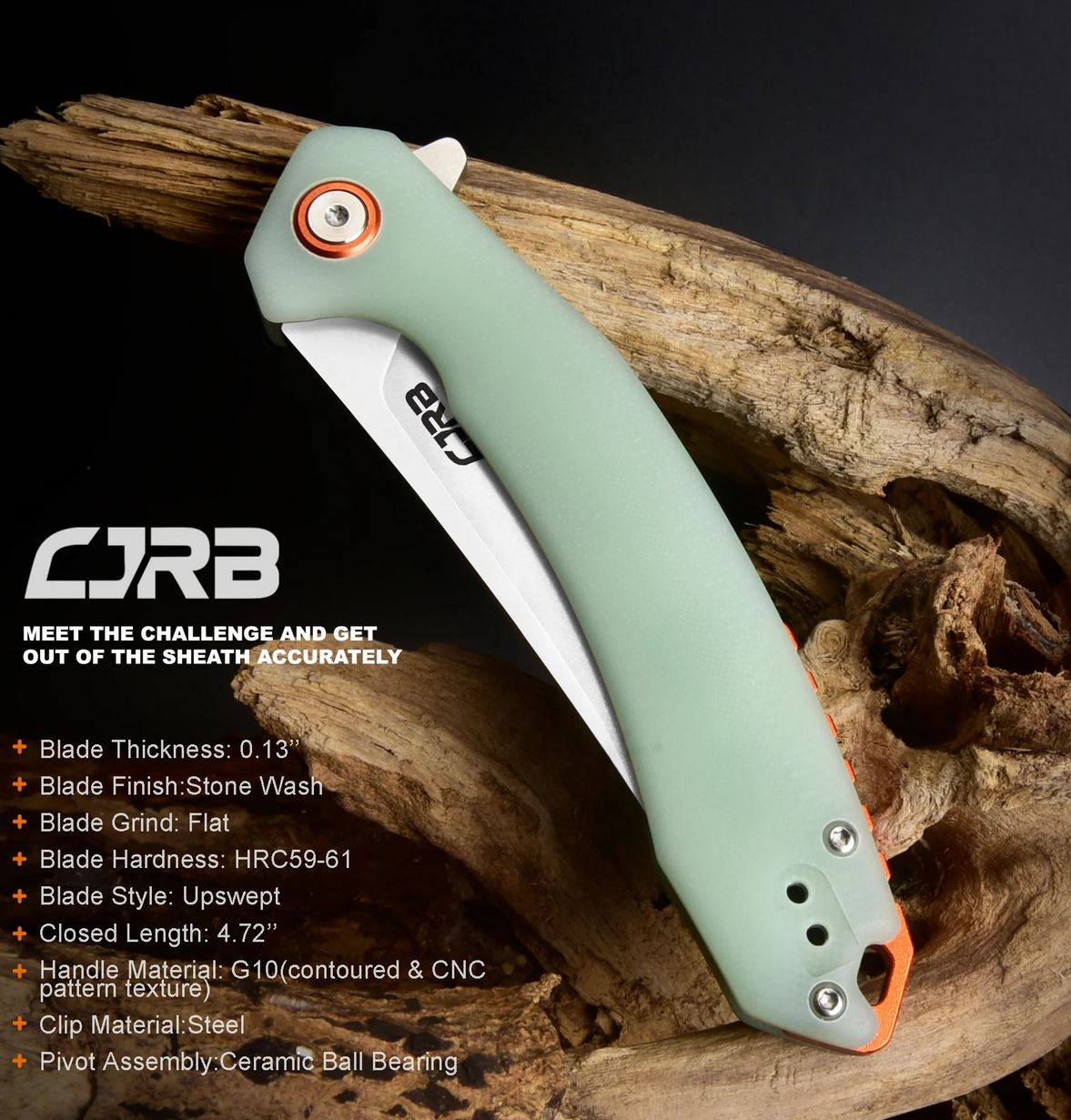 CJRBJ1906-NTG Gobi AR-RPM9, Natural Green G-10