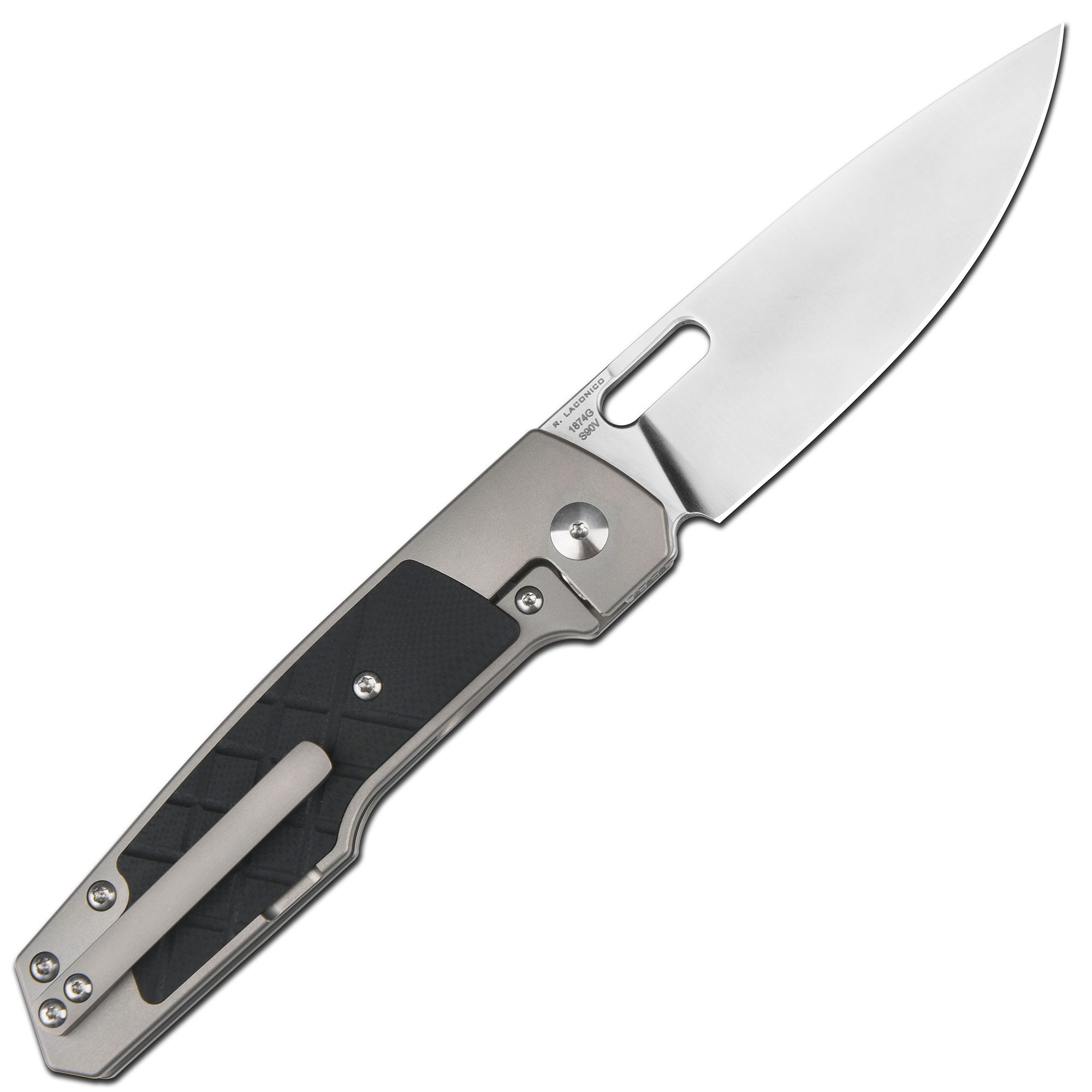 ARTC1874G-BK Gambit, S90V, Gray Titan/ Black G10