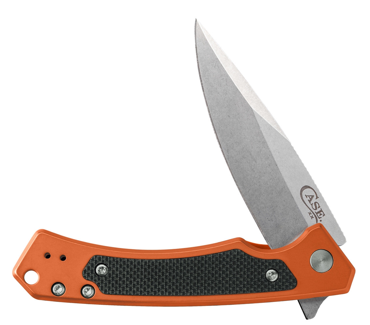 Case Marilla - Orange Anodized Aluminum, S35VN