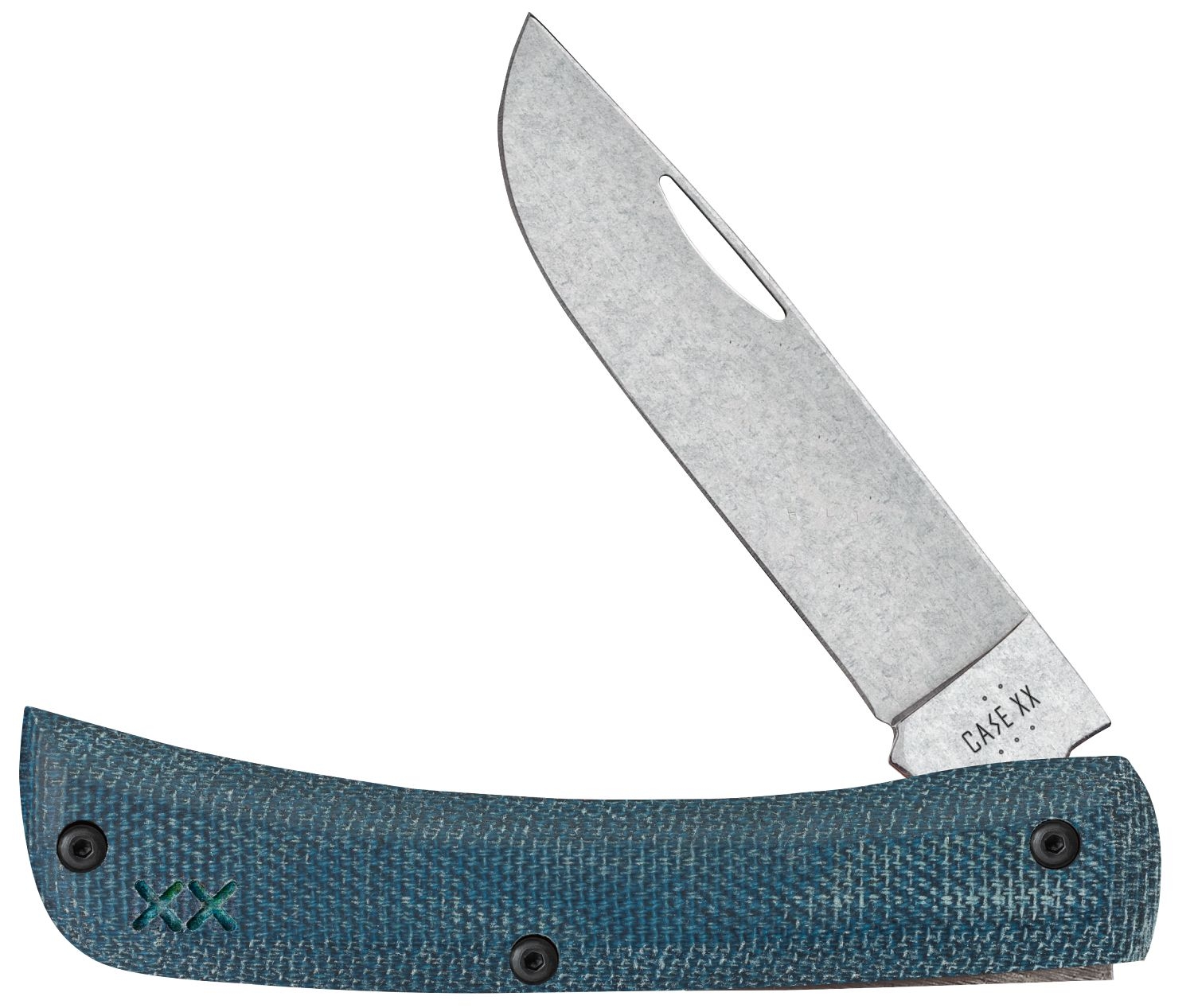 Case S35VN Blue Denim Micarta/ G10 Sod Buster Jr.®