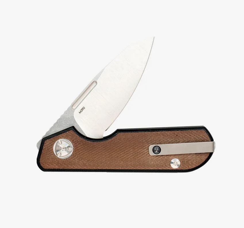 Liong Mah Traveler Sheepsfoot Green Micarta Inlay