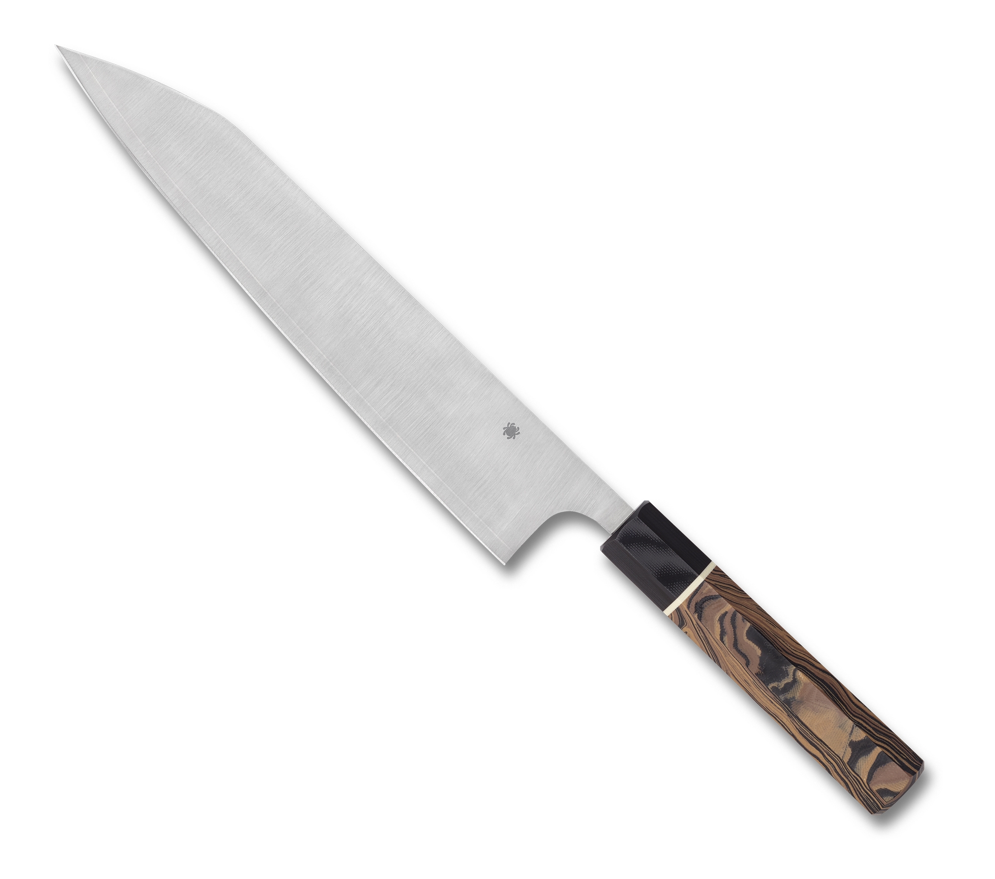 Spyderco K19GPBNBK Gyuto, Burl G10, Lam. Steel