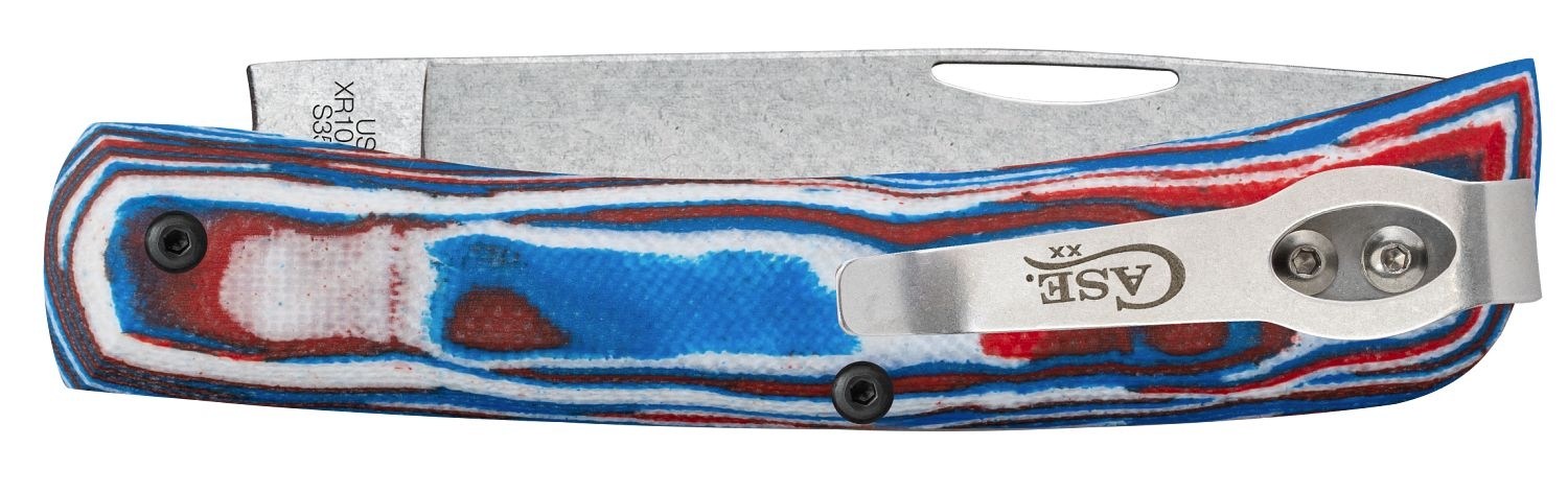 Case S35VN Red/White/Blue G10 Sod Buster® Jr
