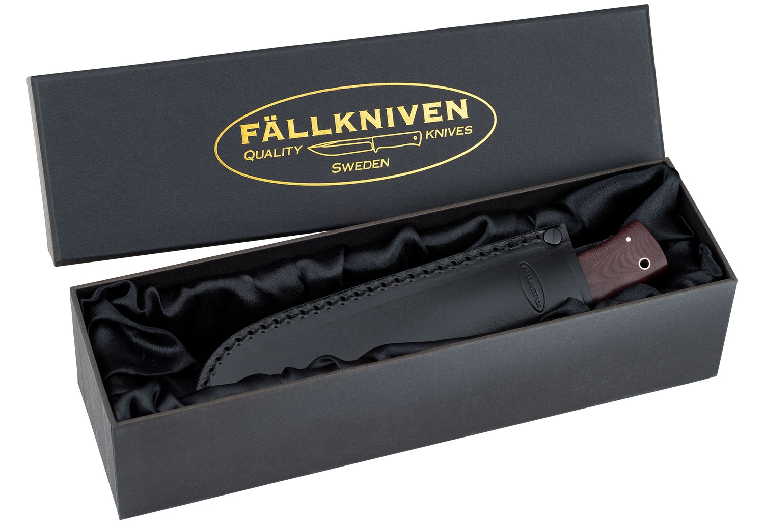 Fällkniven HK6L - Hunters Knife - Maroon Micarta