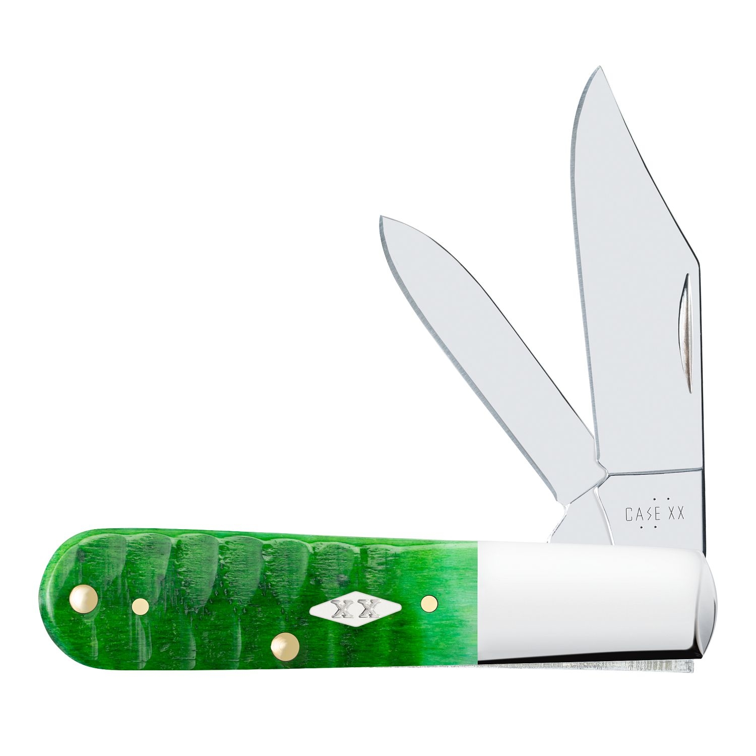 Case SS Bright Green Bone Gator Barlow