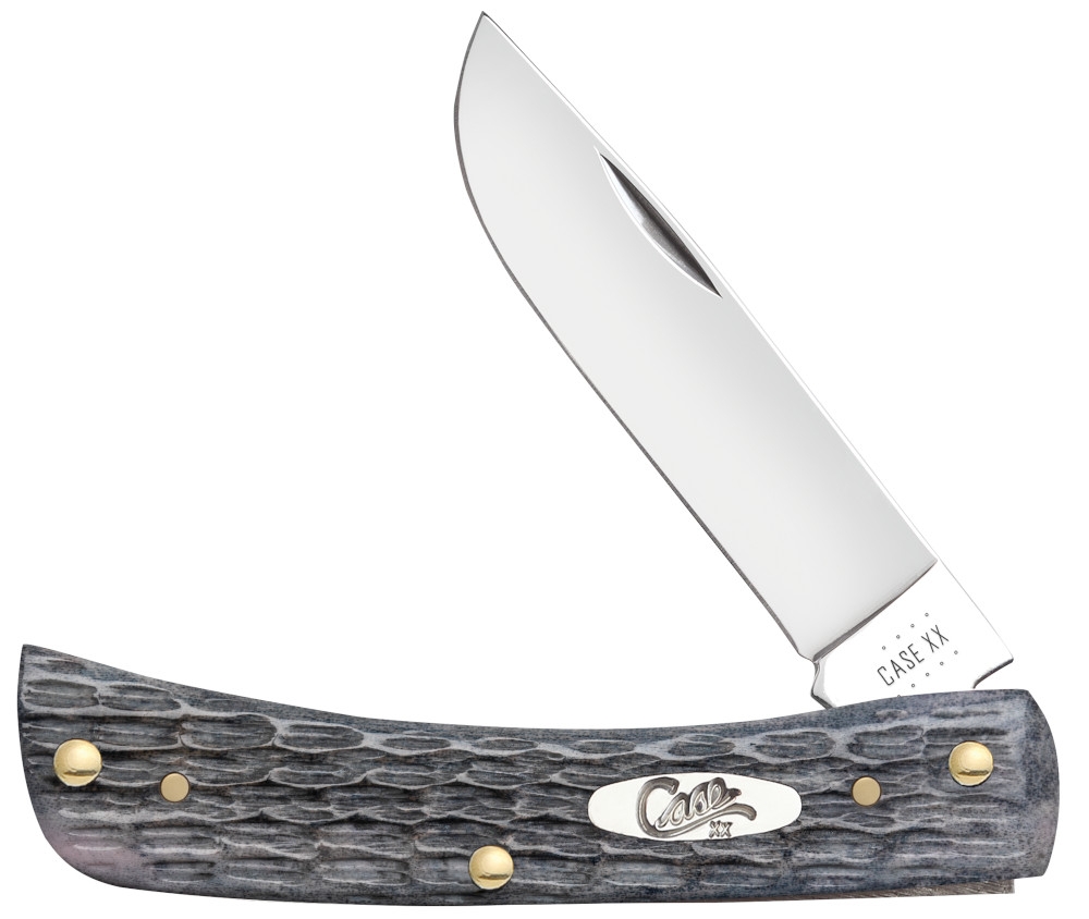 Case CV Pocket Worn Gray Bone Sod Buster Junior