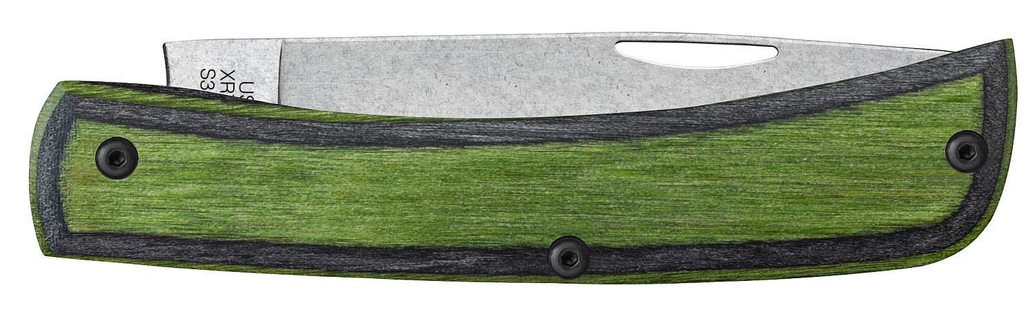 Case S35VN Green/Black Lam. Wood Sod Buster® Jr